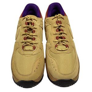 Nike Sneakers Womens 11.5 Wheat Gold Air Force 1 Wild Suede Shoes NEW